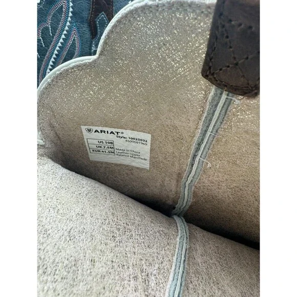 Ariat PrimeTime Baby Blue Cowboy Boots Women's Size 10 B 10025032 Western - Picture 14 of 16